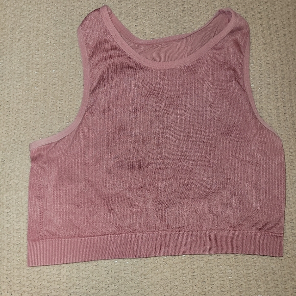 Dusty Rose Detailed Seamless Yoga Set - Picture 2 of 12